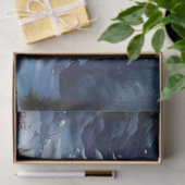 Whimsical Snowman Familie in Snowy Landscape Decou Tissuepapier (Geschenk)