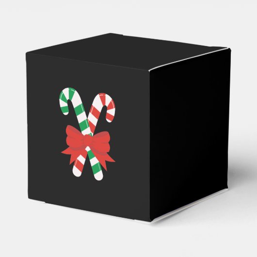 Whimsical Snowman in Winter Kerstmis Scene Bedankdoosjes (Achterkant)