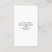 Whimsical Snowman in Winter Kersttekening Visitekaartje (Achterkant)