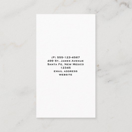 Whimsical Snowman in Winter Kersttekening Visitekaartje (Achterkant)