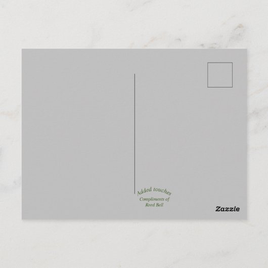 "Whimsical Snowman"-kerstBriefkaart Briefkaart (Achterkant)