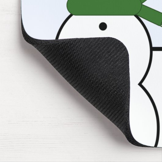 Whimsical Snowman Kerstmis Mousepad Muismat (Hoek)