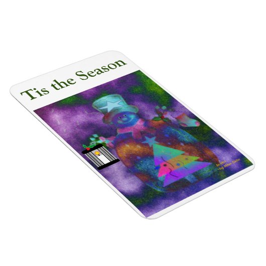 "Whimsical Snowman" Personaliseer 4 x 6 Magneet (Rechterzijde)