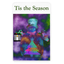 "Whimsical Snowman" Personaliseer 4 x 6