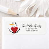 Whimsical Snowman Return Address Labels (Insitu)