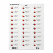 Whimsical Snowman Return Address Labels (Full Sheet)