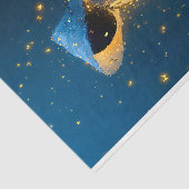 Whimsical Snowman Spirit In Cloak DX3L Decoupage  Tissuepapier (Detail)