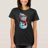 Whimsical Snowman T-shirt (Voorkant)