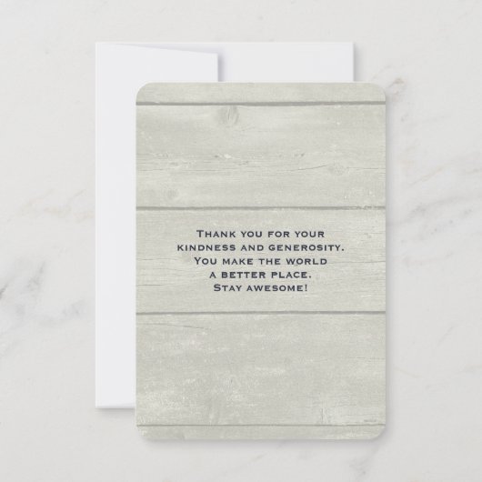 Whimsical Snowman Winter Scene Kerstdank Bedankkaart (Achterkant)