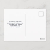 Whimsical Snowman Winter Scene Kerstdank Briefkaart (Achterkant)