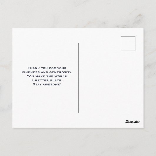 Whimsical Snowman Winter Scene Kerstdank Briefkaart (Achterkant)