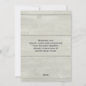 Whimsical Snowman Winter Scene Kerstmis Feestdagenkaart (Achterkant)