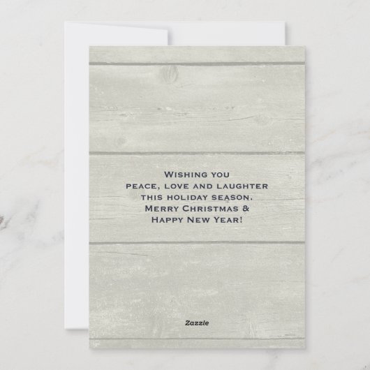 Whimsical Snowman Winter Scene Kerstmis Feestdagenkaart (Achterkant)