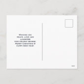 Whimsical Snowman Winter Scene Kerstmis Feestdagenkaart (Achterkant)