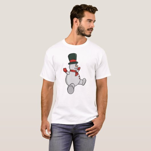 Whimsical Snowman with Top Hat and Scarf (Voorkant volledig)