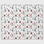 Whimsical Snowmen Kerstmis Cadeaupapier (Vlak)