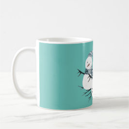 Whimsical Snowmen Trio Personalized Koffiemok