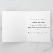 Whimsical Snowy Mountain Kersthut Kaart (Binnen)