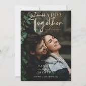 Whimsical So Happy Together Quote Photo Wedding Save The Date (Voorkant)