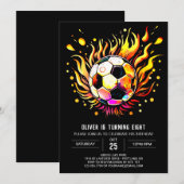 Whimsical Soccer Kinder bewerkbare Verjaardag Kaart (Voorkant / Achterkant)