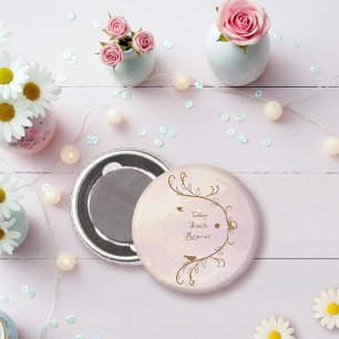 Whimsical Soft Pink Chirp, Glimlach, Herhaal Magneet