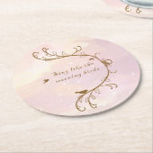 Whimsical Soft Pink Sing Morning Birds Onderzetter (Gebogen)