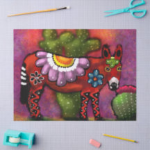 Whimsical Southwest Bloemen Ezel Decoupage