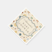 Whimsical Space Nursery Baby Shower Servet (Hoek)