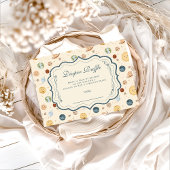 Whimsical Space Nursery Diapper Raffle Informatiekaartje