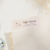 Whimsical Sparkles & Hearts Retouradres Etiket