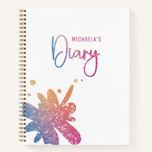 Whimsical Spat Kinderen Dagboek Notitieboek (Voorkant)