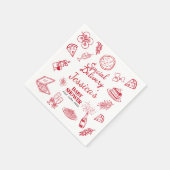 Whimsical Special Delivery Baby Shower Servet (Hoek)