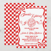 Whimsical Special Delivery Italian Pizza Baby Show Kaart (Voorkant / Achterkant)
