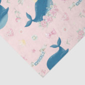 Whimsical Specialized Floral Whale Tissuepapier (Detail)