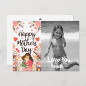 *~* Whimsical Speelse Moederdag AP72 Foto Feestdagenkaart (Voorkant / Achterkant)