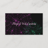 Whimsical Spider Web Pet Shop Breeder Service Visitekaartje (Voorkant)