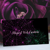 Whimsical Spider Web Pet Shop Breeder Service Visitekaartje