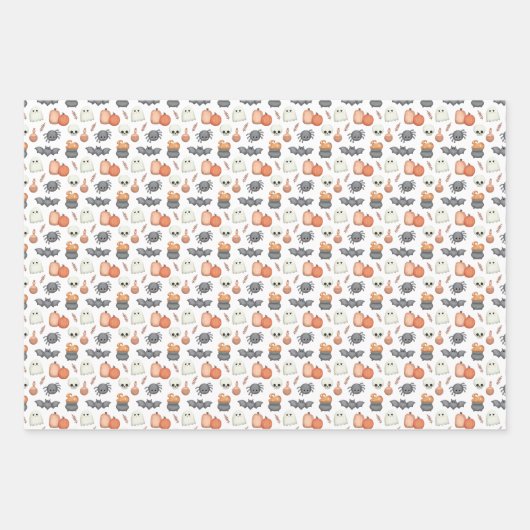 Whimsical Spinnen Halloween Inpakpapier Vel (Voorkant 2)