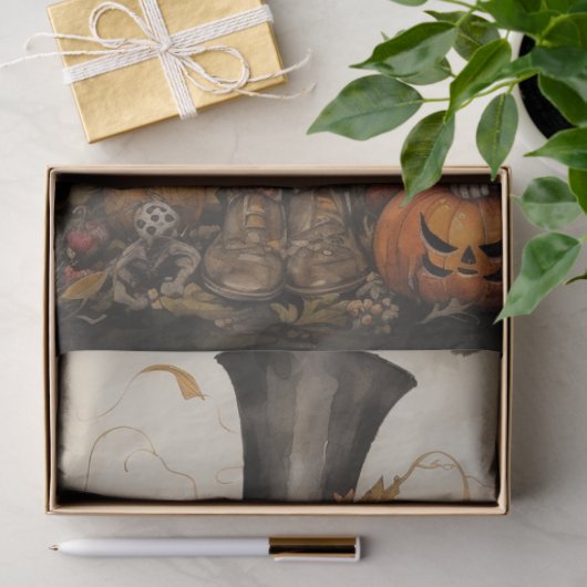 Whimsical Spooky Cat 4 Halloween Decoupage Papier (Geschenk)