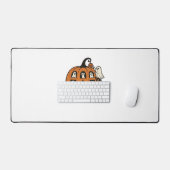 Whimsical Spooky Pumpkin met geesten, katten en ha Bureaumat (Keyboard & Muis)