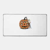 Whimsical Spooky Pumpkin met geesten, katten en ha Bureaumat (Voorkant)