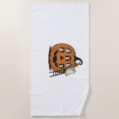 Whimsical Spooky Pumpkin met geesten, katten en ha Strandlaken (Voorkant)