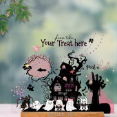 Whimsical "Spooky Treat" Halloween acryl teken Acryl Bord