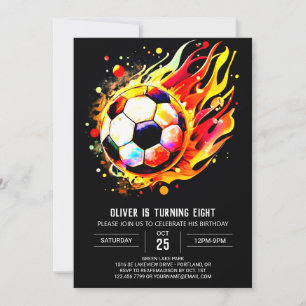 Whimsical Sport Online Voetbal Verjaardag Kaart