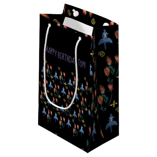 Whimsical Spring Art Klein Cadeauzakje (Voorkant Gekanteld)