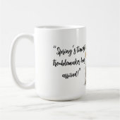 Whimsical Spring Chick Design Koffiemok (Links)