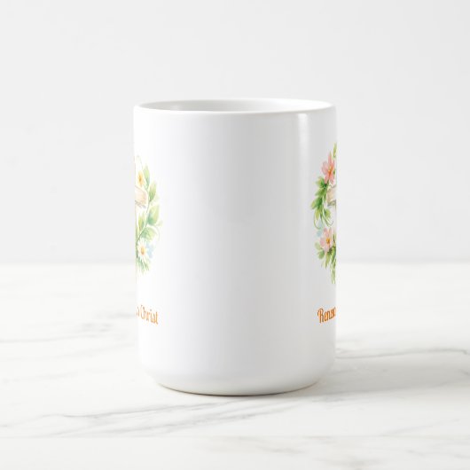 Whimsical Spring Cross Mug - Custom Easter Design Koffiemok (Center)