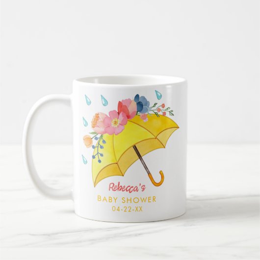 Whimsical Spring Floral Baby shower Coffee Mok – A (Links)