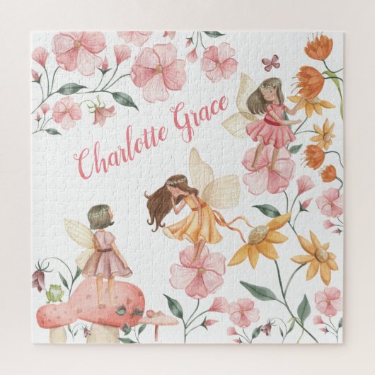 Whimsical Spring Floral Woodland Fairy Legpuzzel (Verticaal)