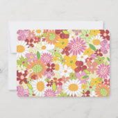 Whimsical Spring Flowers Chic Vrijgezellenfeest In Kaart (Achterkant)